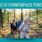 Ladies out walking in the woods on a Menopause walk with fitandhappy